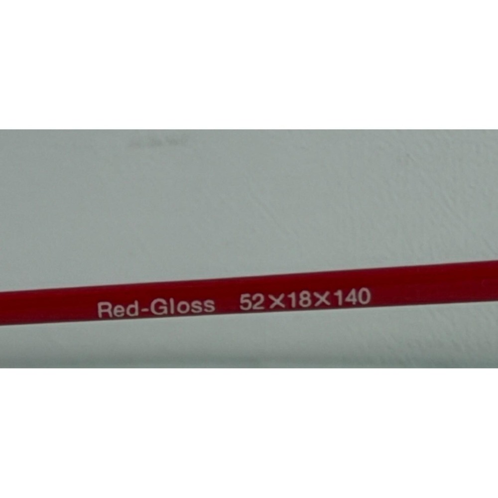 Rem LASER Carbon 22 Eyeglass Frames Red-Gloss 52x18x140 Japan - Picture 5 of 7